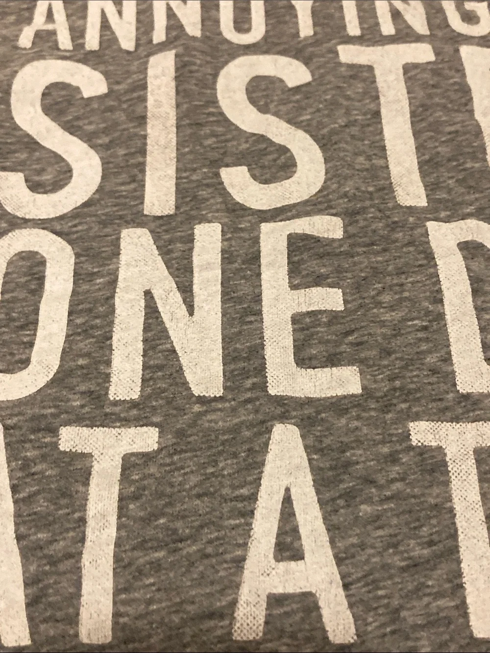 The Children's Place Gray Graphic Tee with White Text